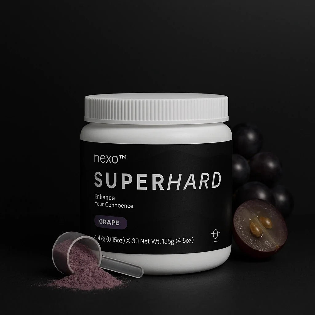 SUPERHARD | Suplemento NEXO de alto desempeño para bienestar y equilibrio corporal | NEXO high - performance supplement for wellness and balance